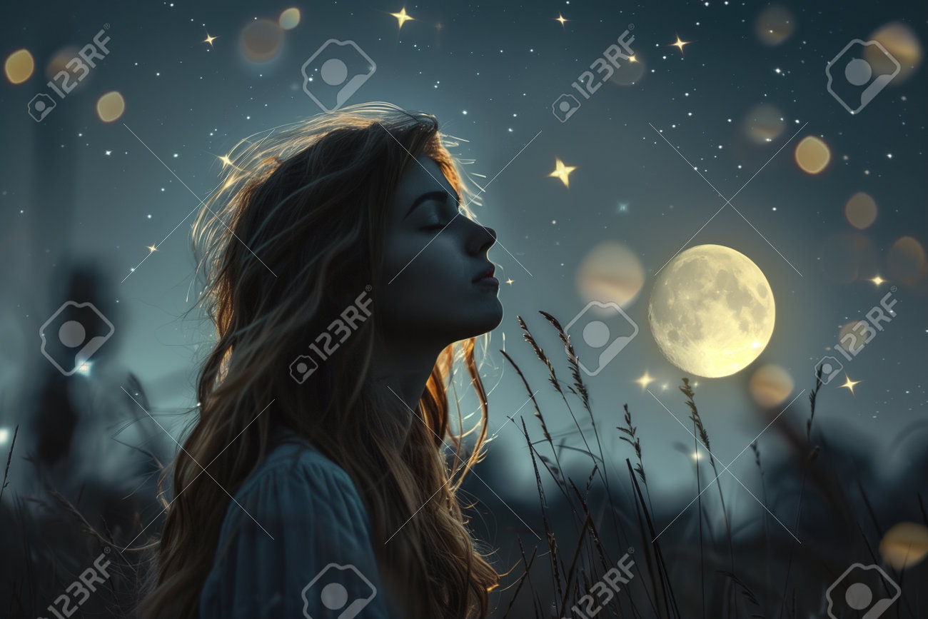 226680196-a-woman-is-standing-in-a-field-of-tall-grass-looking-up-at-the-moon-the-scene-is-peaceful-and